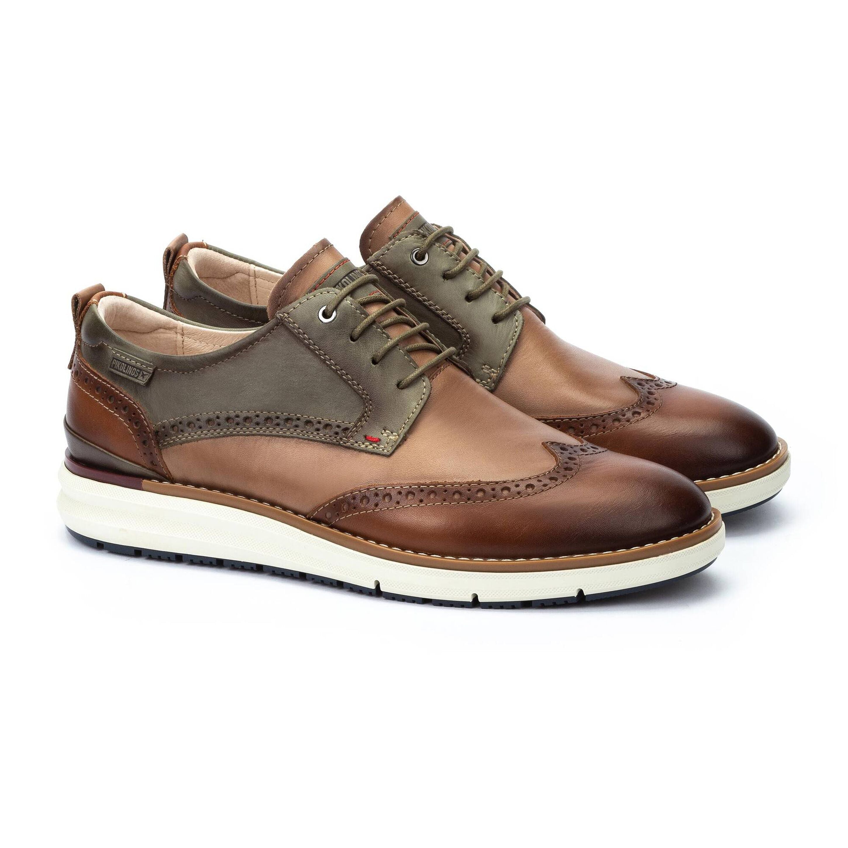 PIKOLINOS Men’s Brown Leather Oxfords with comfort sole size:45 Men main image 2
