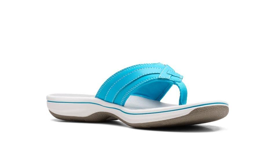Flip Flops Clarks Sea Breeze Teal Clarks Women's Breeze Sea Flip