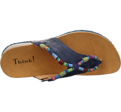think! julia thong women's | indigo/kombi