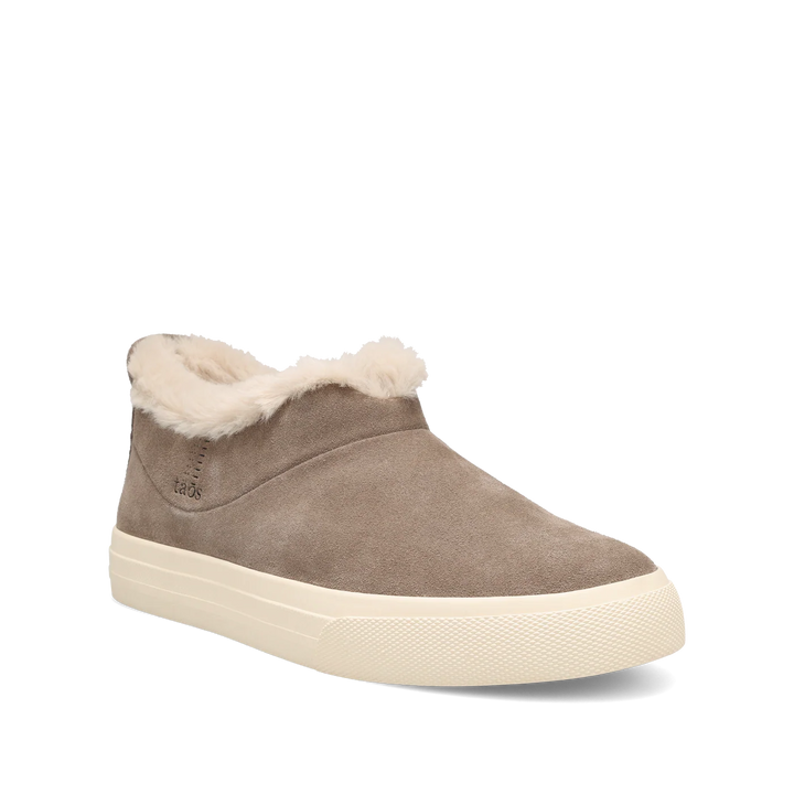 taos mini chic women's | dark taupe suede