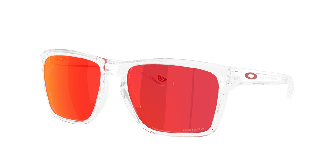 oakley sylas clear sunglasses | clear/torch