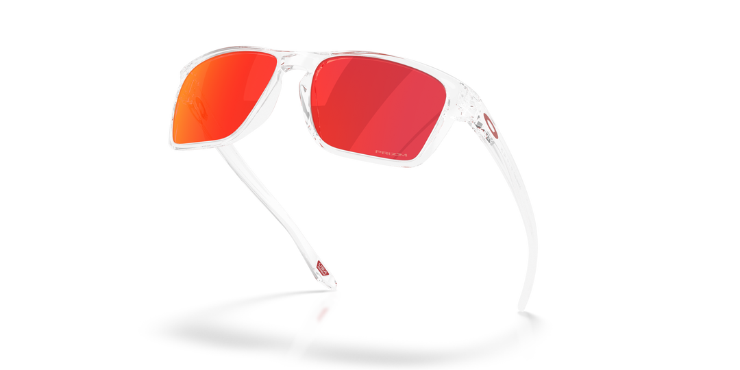 oakley sylas clear sunglasses | clear/torch