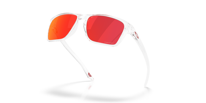 oakley sylas clear sunglasses | clear/torch