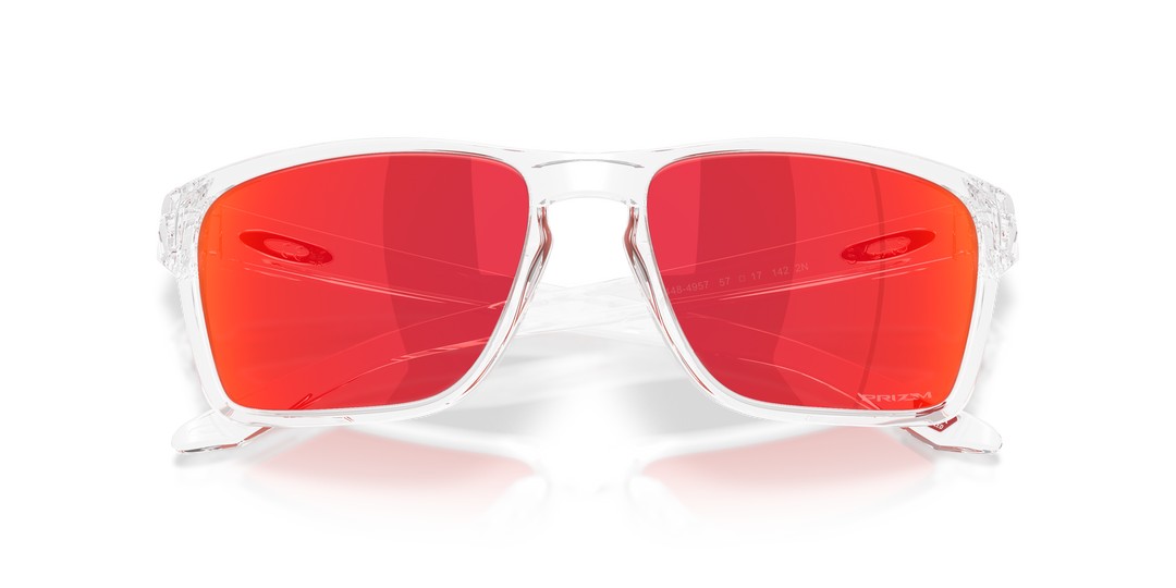 oakley sylas clear sunglasses | clear/torch