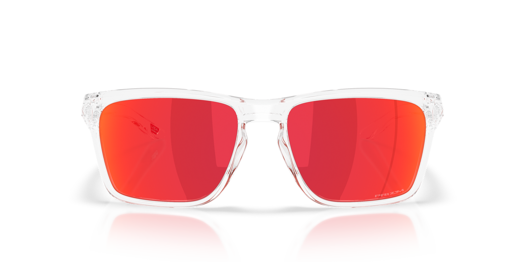 oakley sylas clear sunglasses | clear/torch