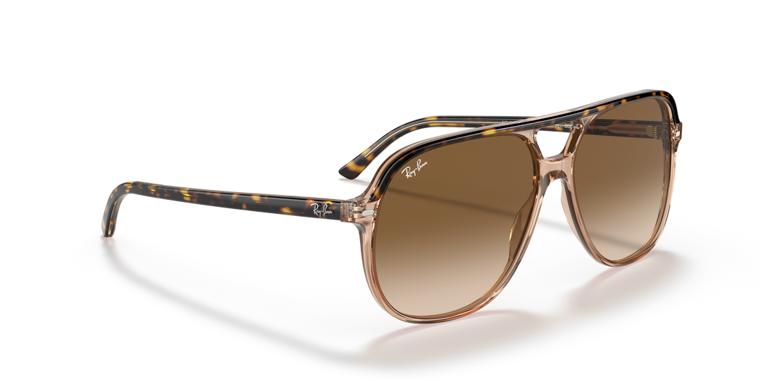 ray-ban bill sunglasses | havana on transparent brown