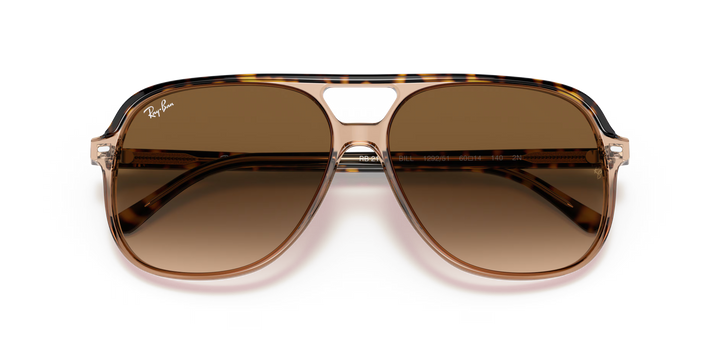 ray-ban bill sunglasses | havana on transparent brown