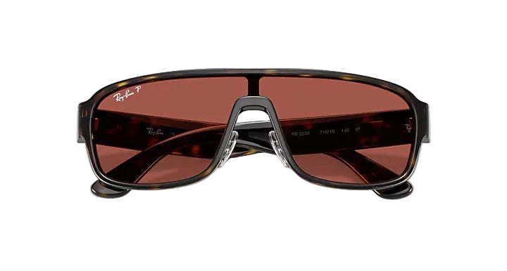rayban rb2233 polarized s lenses sunglasses | havana w polar red urban redwood