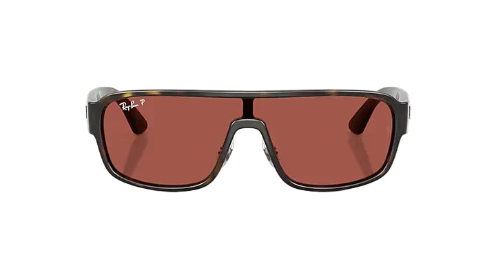 rayban rb2233 polarized s lenses sunglasses | havana w polar red urban redwood