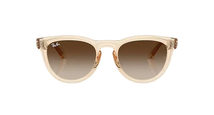 ray-ban rb2237 sunglasses | transparent nude