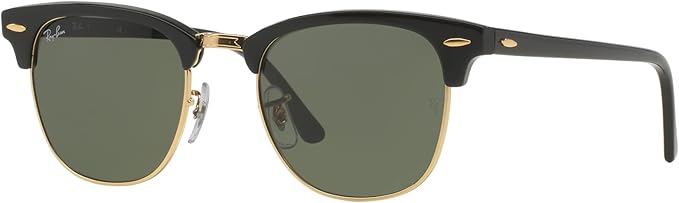 ray-ban clubmaster sunglasses | black on arista