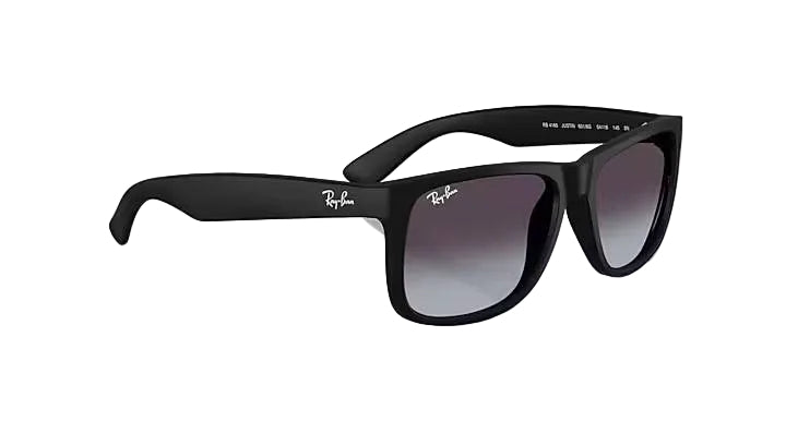 ray-ban justin classic sunglasses | rubber black