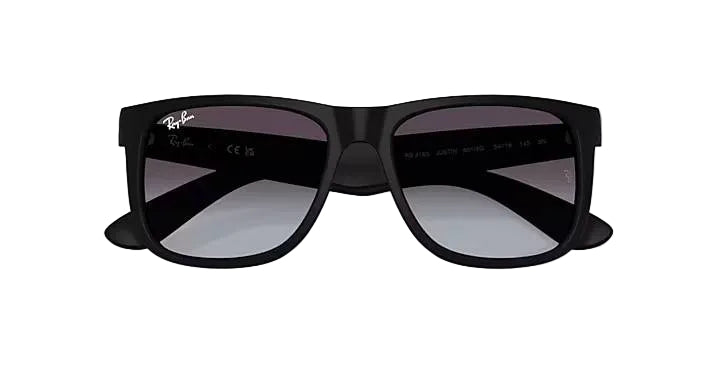ray-ban justin classic sunglasses | rubber black