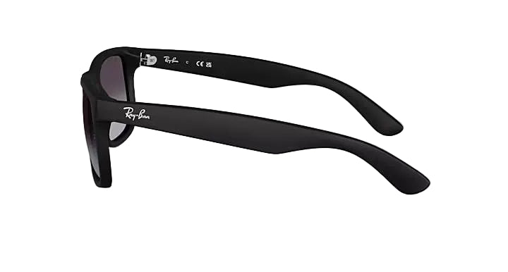 ray-ban justin classic sunglasses | rubber black