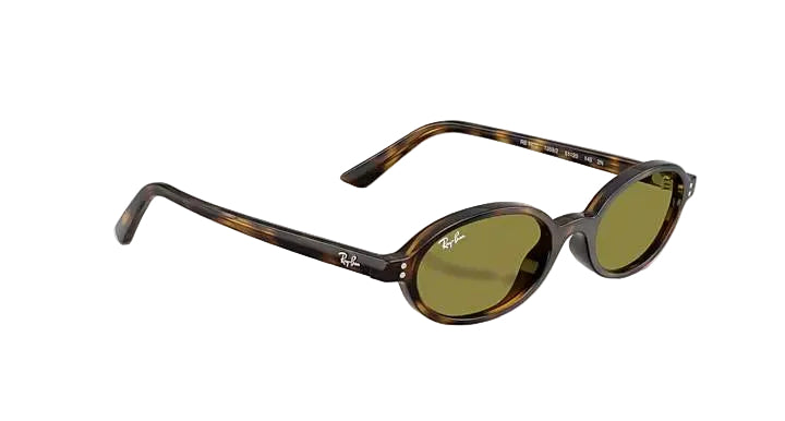 ray-ban khal bio-based sunglasses | havana w green