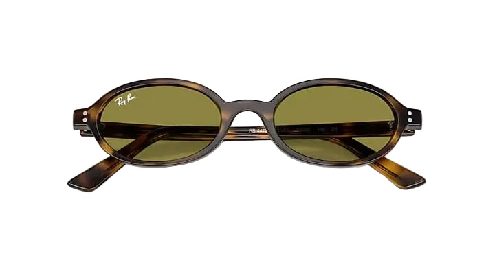 ray-ban khal bio-based sunglasses | havana w green