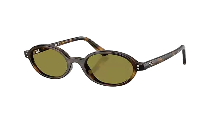 ray-ban khal bio-based sunglasses | havana w green