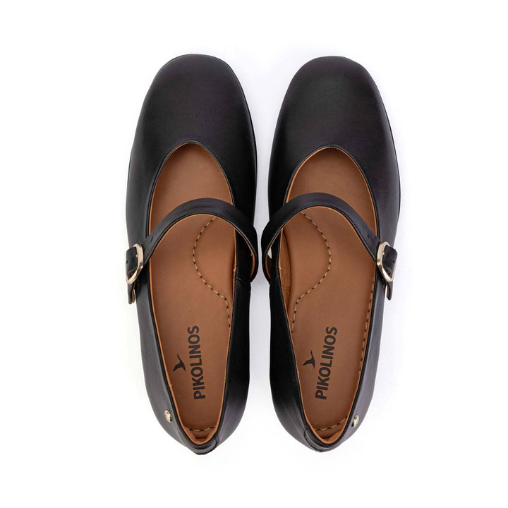 pikolinos ubeda mary jane heeled ballet women's | black
