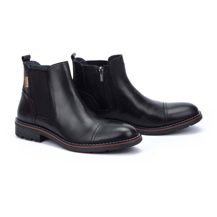 pikolinos york ankle boots men's | black