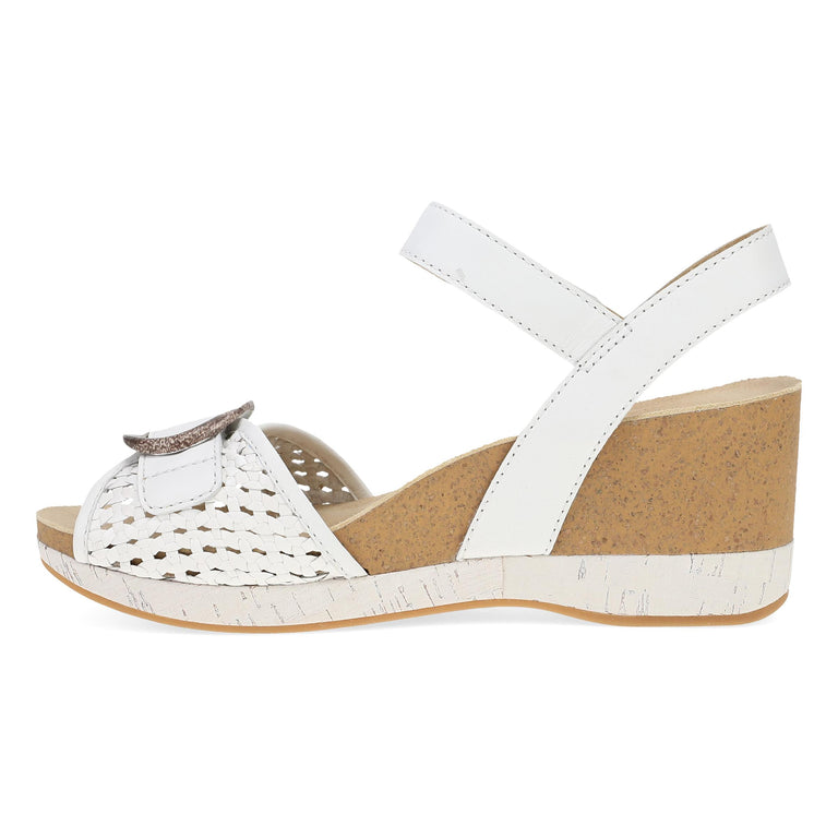 dansko stella women's | white woven