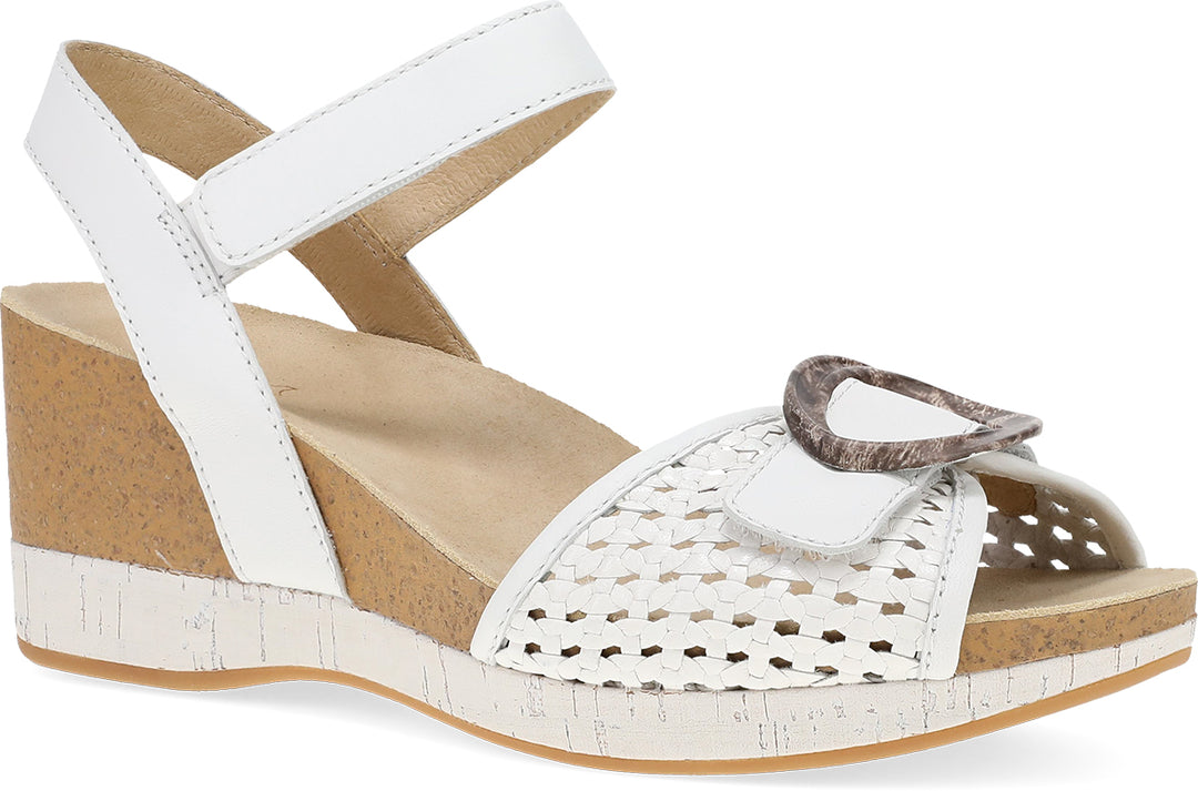 dansko stella women's | white woven