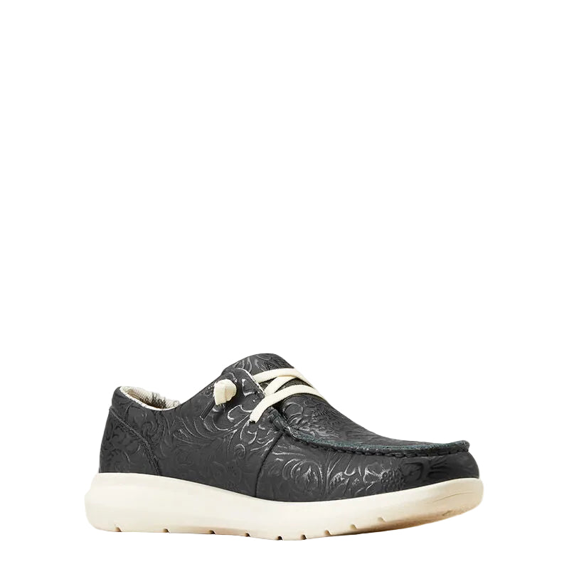 ariat hilo women's | black floral emboss
