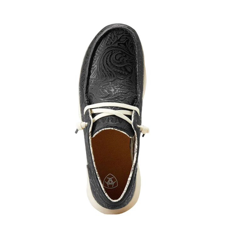 ariat hilo women's | black floral emboss