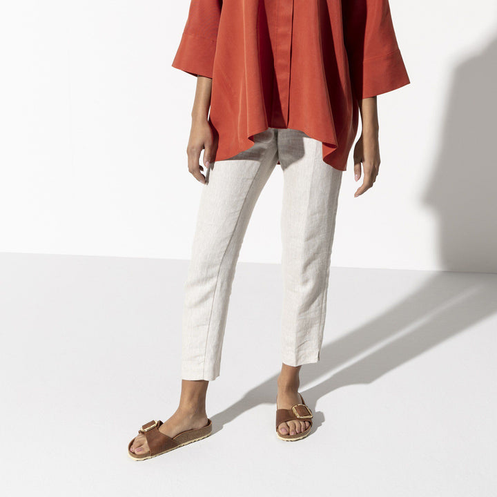 birkenstock madrid big buckle women's | cognac