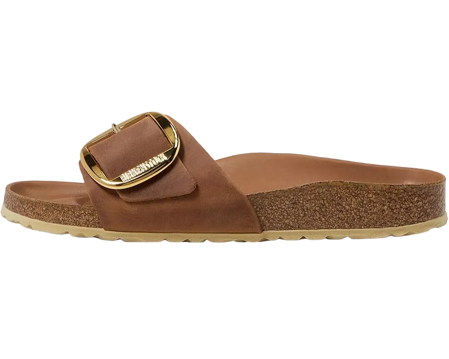 birkenstock madrid big buckle women's | cognac