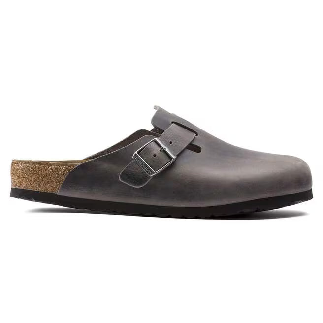 birkenstock boston soft footbed narrow | iron