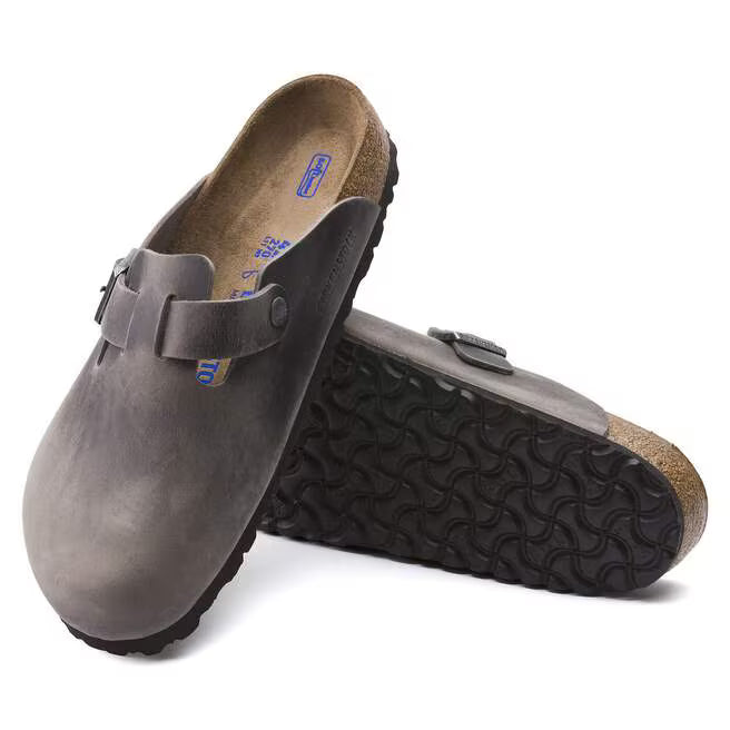 birkenstock boston soft footbed narrow | iron