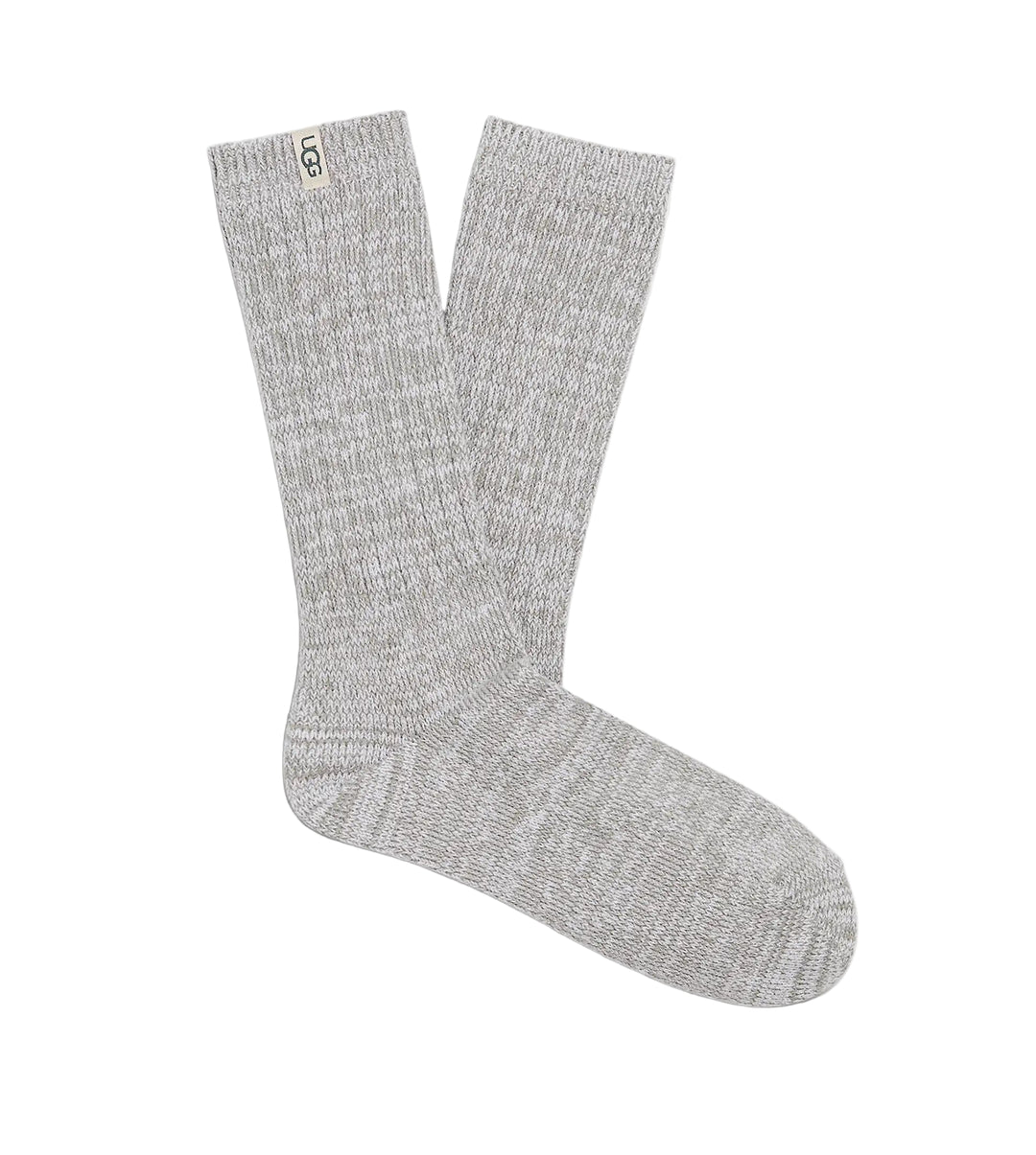 ugg rib knit slouchy crew sock women's | seal