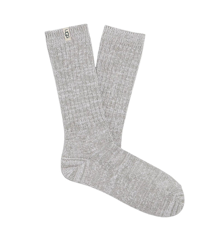 ugg rib knit slouchy crew sock women's | seal