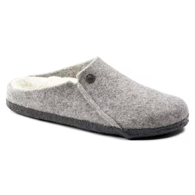 birkenstock zermatt shearling | gray
