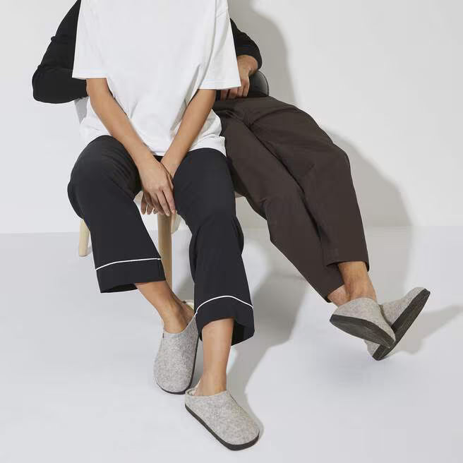 birkenstock zermatt shearling | gray