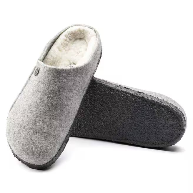 birkenstock zermatt shearling | gray