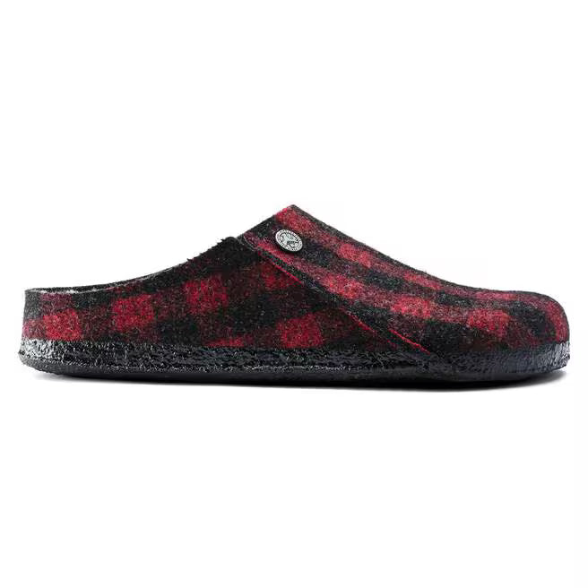 birkenstock zermatt shearling | red plaid
