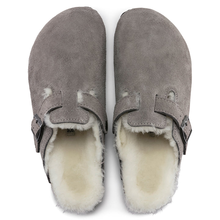 birkenstock boston shearling | stone coin natural