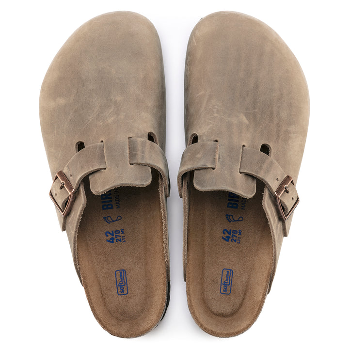 birkenstock boston soft footbed oiled leather | tabacco brown