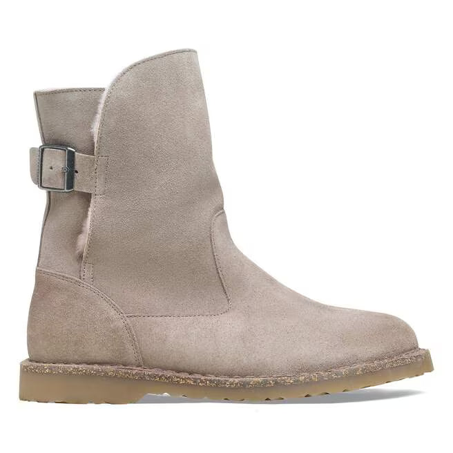 birkenstock uppsala shearling women's | gray taupe