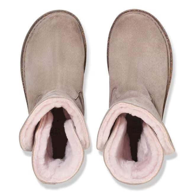 birkenstock uppsala shearling women's | gray taupe