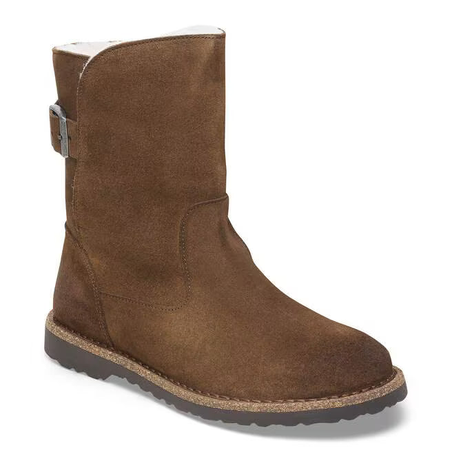 birkenstock uppsala shearling women's | dark tea