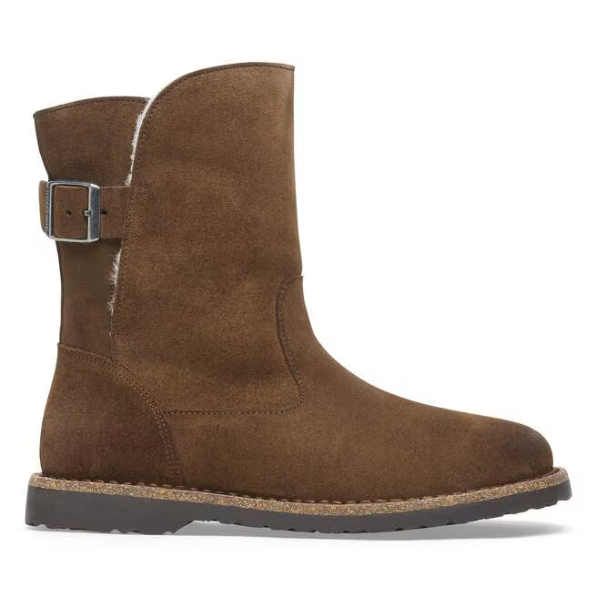 birkenstock uppsala shearling women's | dark tea