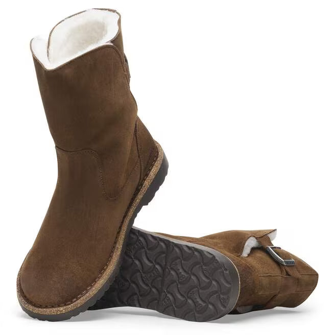 birkenstock uppsala shearling women's | dark tea