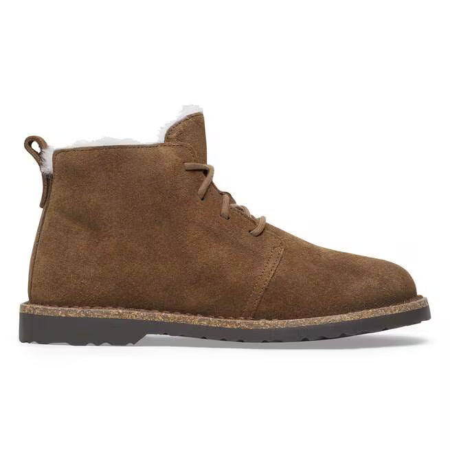 birkenstock uppsala mid shearling women's | dark tea