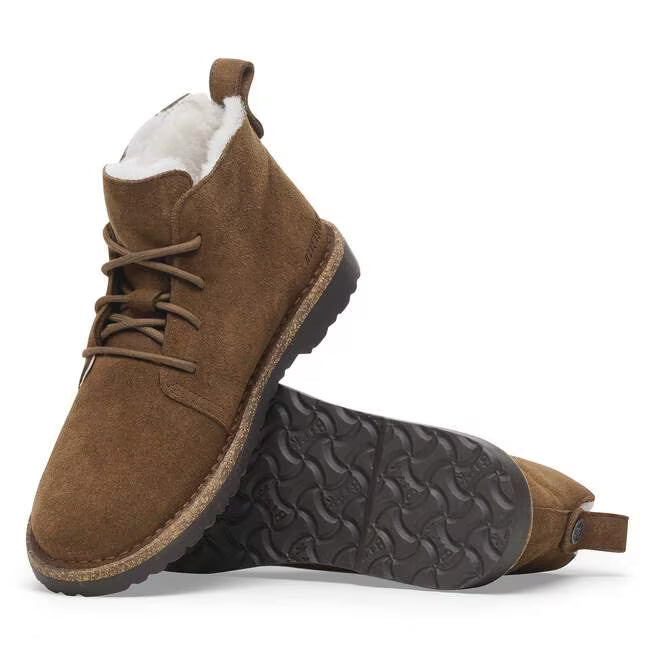 birkenstock uppsala mid shearling women's | dark tea