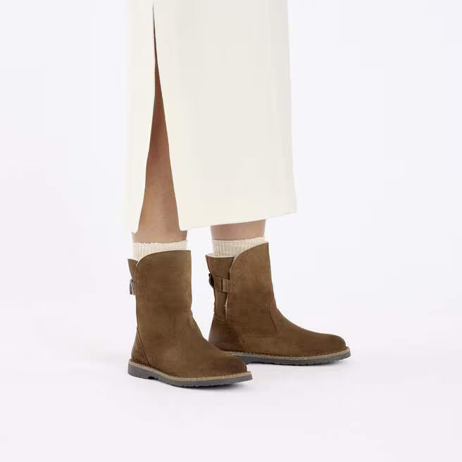 birkenstock uppsala shearling women's | dark tea