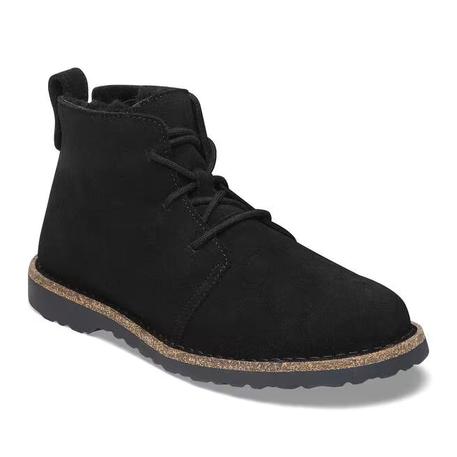 birkenstock uppsala mid shearling women's | black