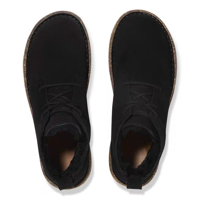 birkenstock uppsala mid shearling women's | black