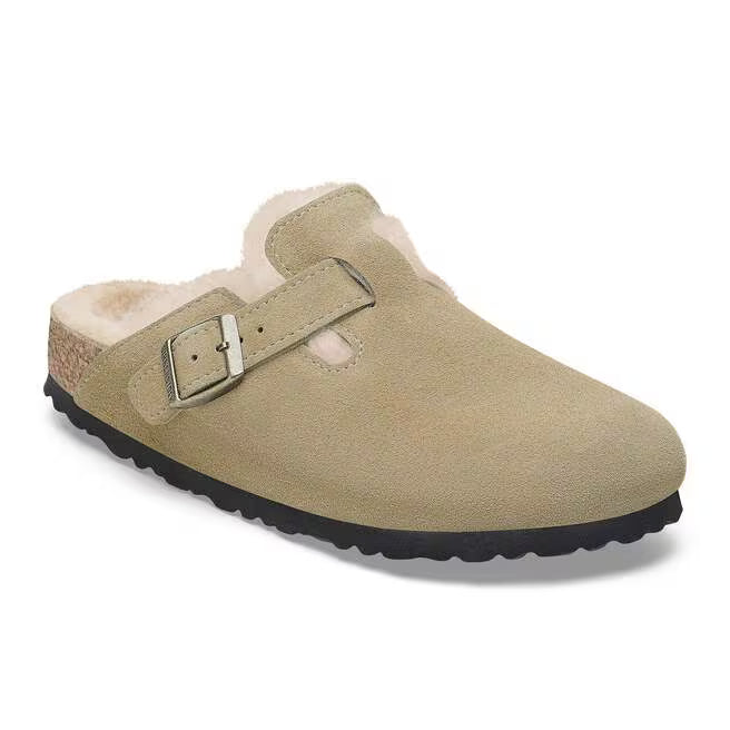 birkenstock  boston shearling narrow | taupe